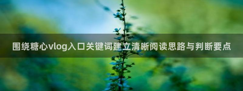 糖心vlog最新视频:围绕糖心vlog入口关键词建立清晰阅读思路与判断要点